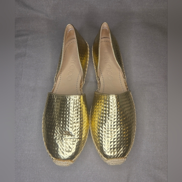 Jimmy Choo Dreya D'Orsay Espadrille Flats - Size 7.5 - Picture 3 of 8